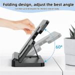 מטען האלחוטי 3 ב1, 3 In 1 Wireless Charger Stand Pad For iPhone 15 14 13 Samsung S22 S21 Galaxy Watch 5 4 3 Active Buds Fast Charging Dock Station